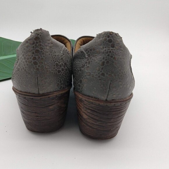 Boc Born Concept Womens Silver Pebbled Slip On Clogs Mules Size 9 Comfort - Picture 9 of 11